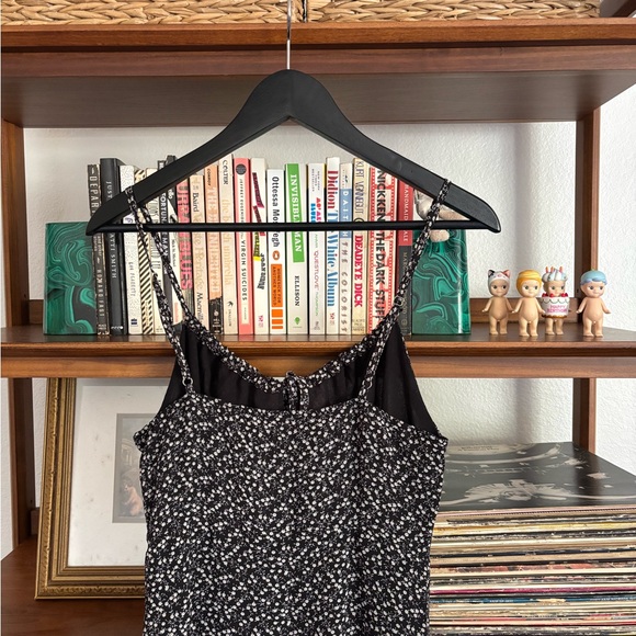 ASOS Black Floral Midi Slip Dress - Picture 4 of 4